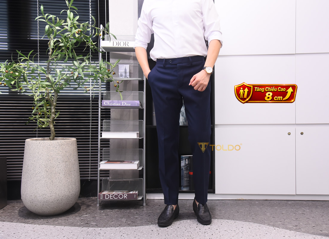 Giày cao 6cm siêu nhẹ vân kẻ caro 11